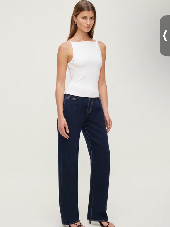 Dynamite Denim - Dynamite Mika Mid Rise Relaxed Straight Leg Jeans